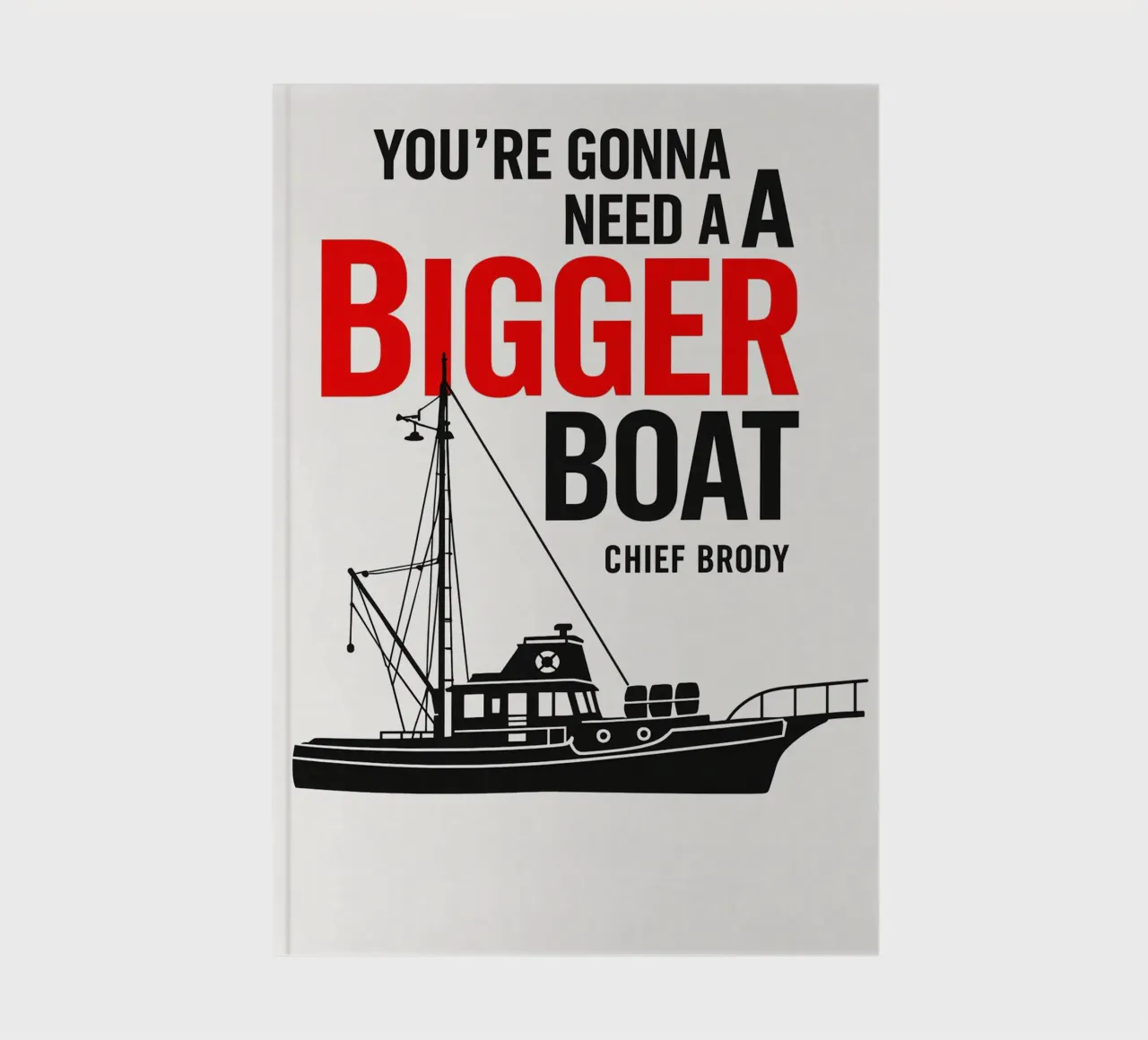Jaws Print notebook by MoviesArt