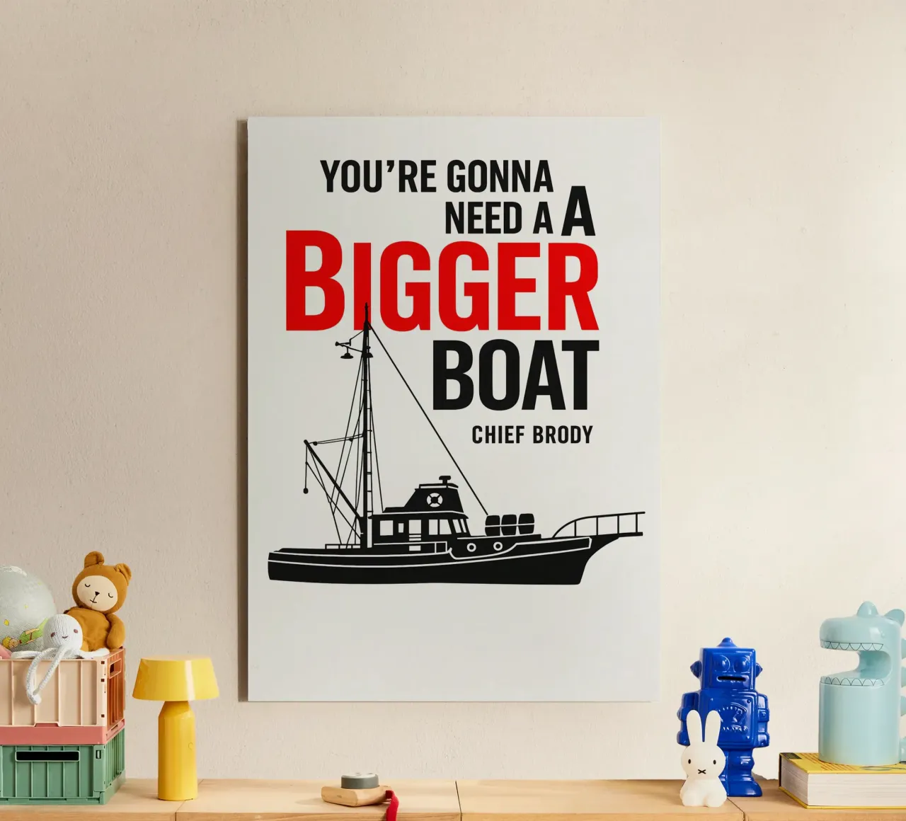 Jaws Print alluminio dibond da MoviesArt