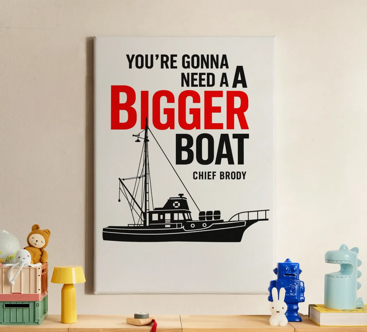Jaws Print tela da MoviesArt