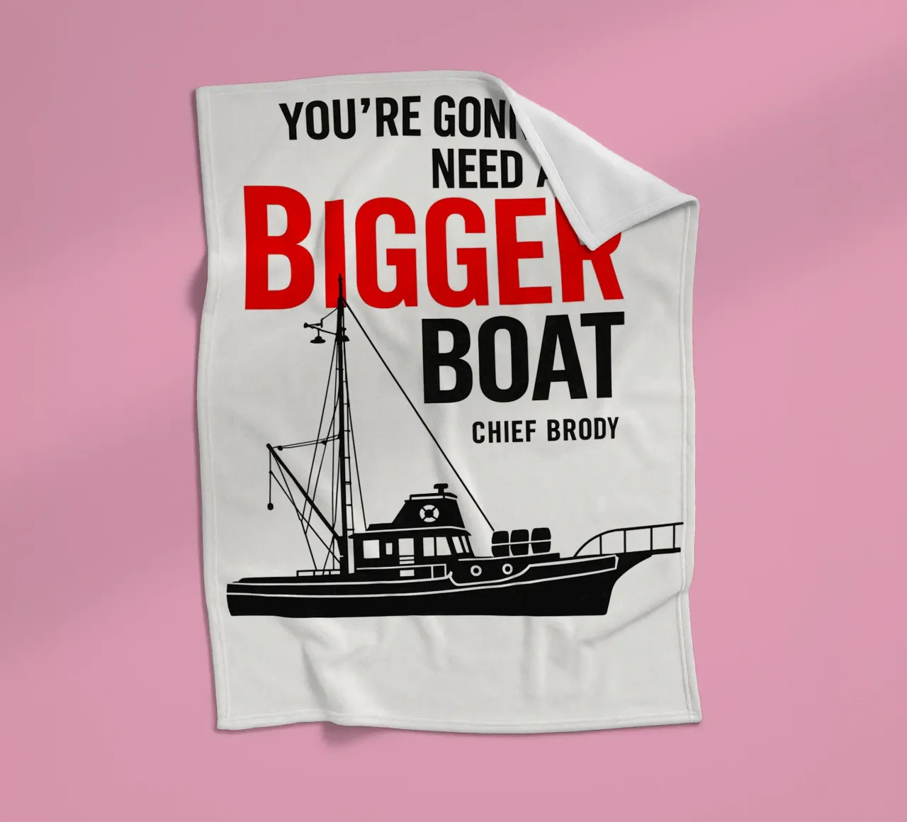 Jaws Print coperta in pile da MoviesArt