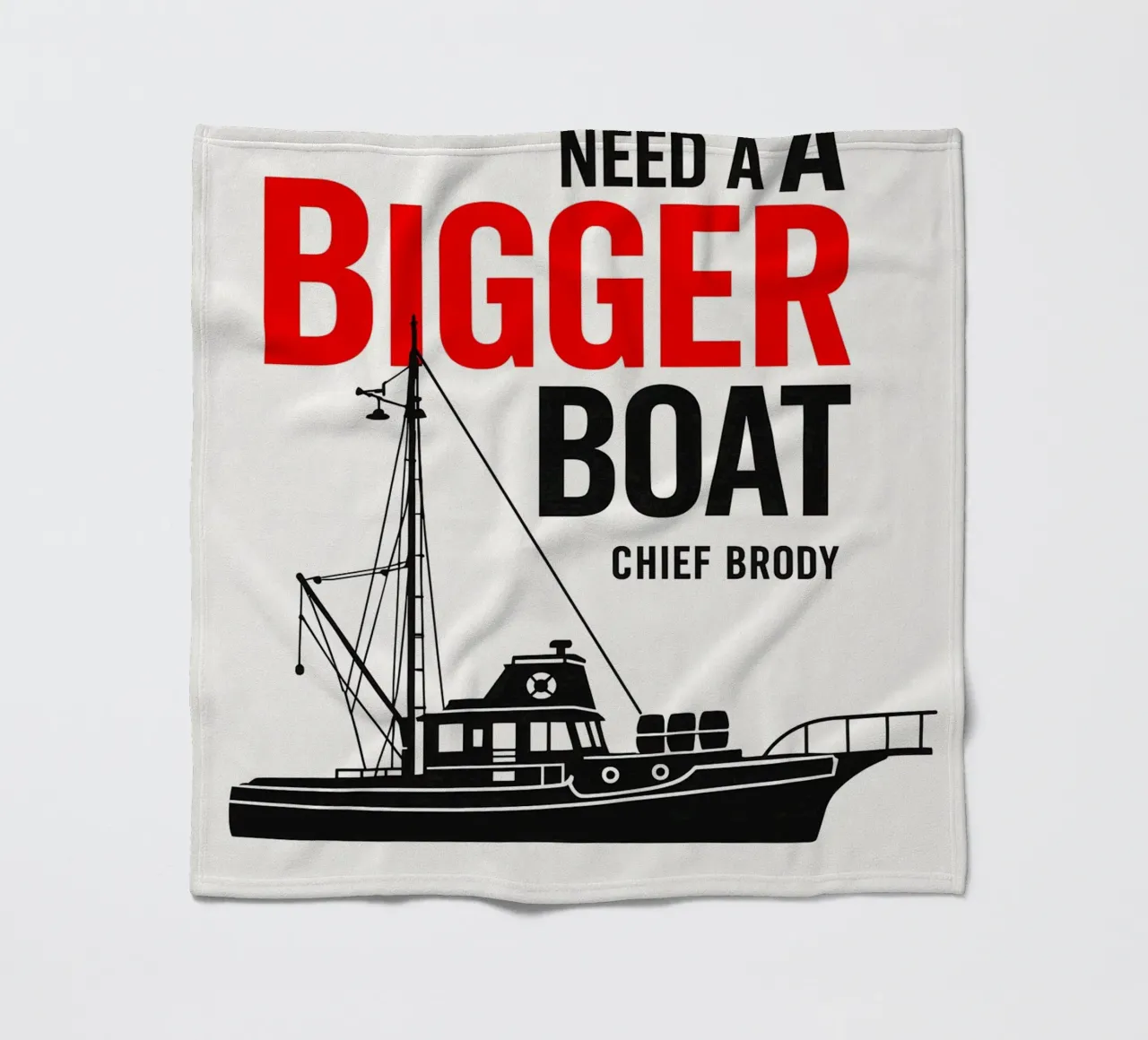 Jaws Print coperta in pile da MoviesArt