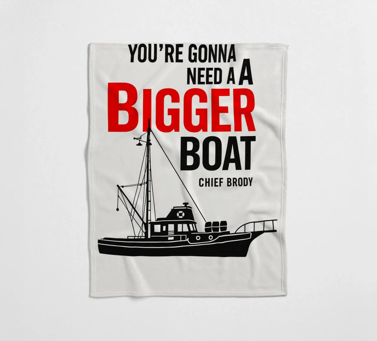 Jaws Print coperta in pile da MoviesArt