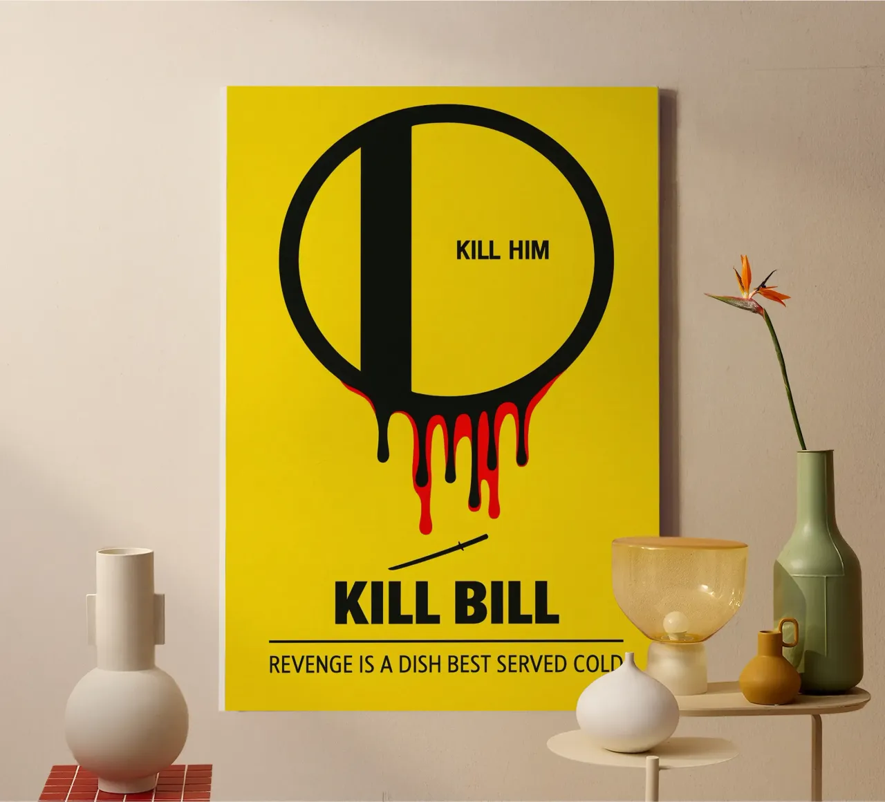 Kill Bill - Kill Him Print canvas by MoviesArt