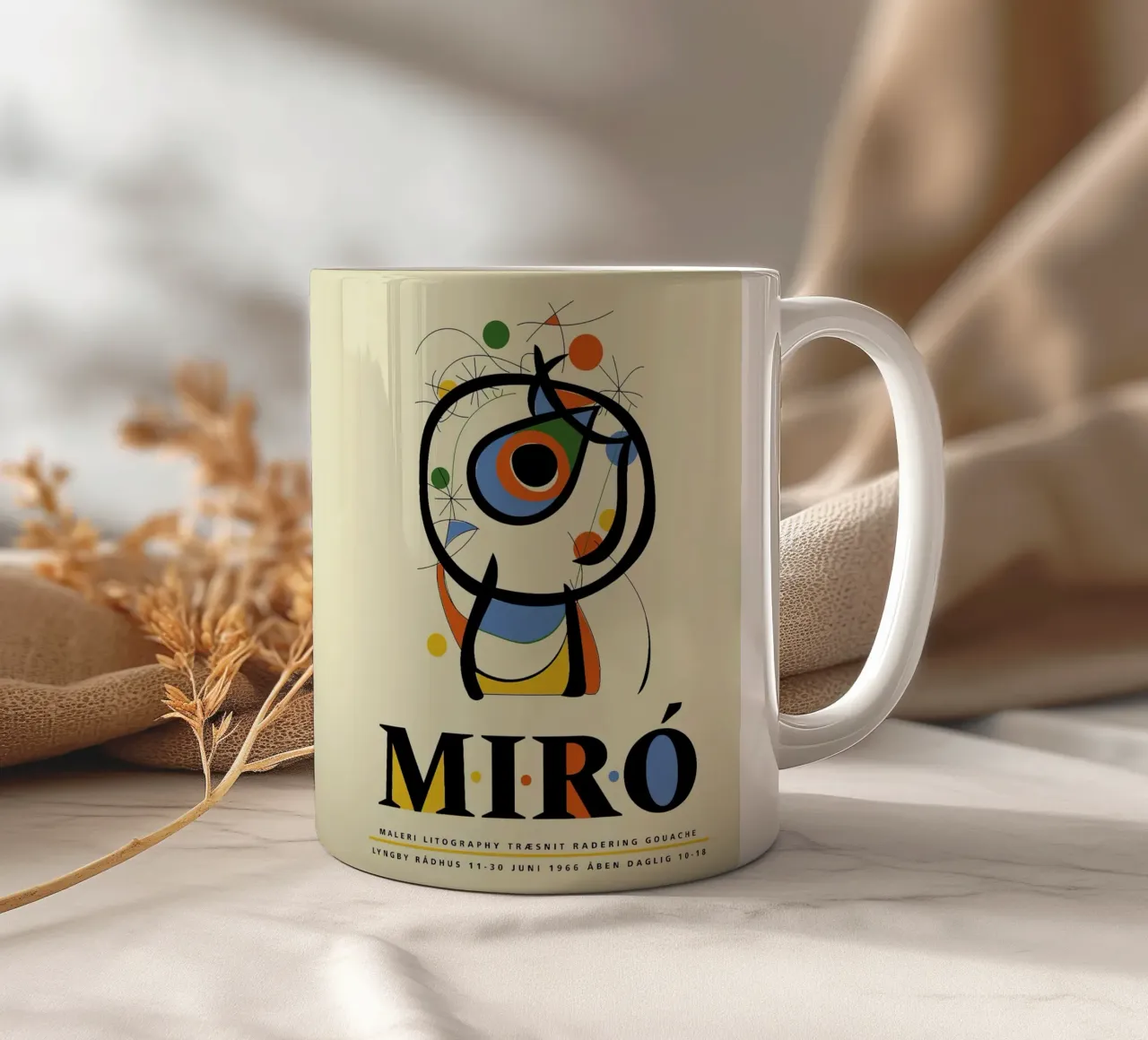 Joan Miro Maleri Litografi Poster tazza in ceramica da phillipp veisenberg