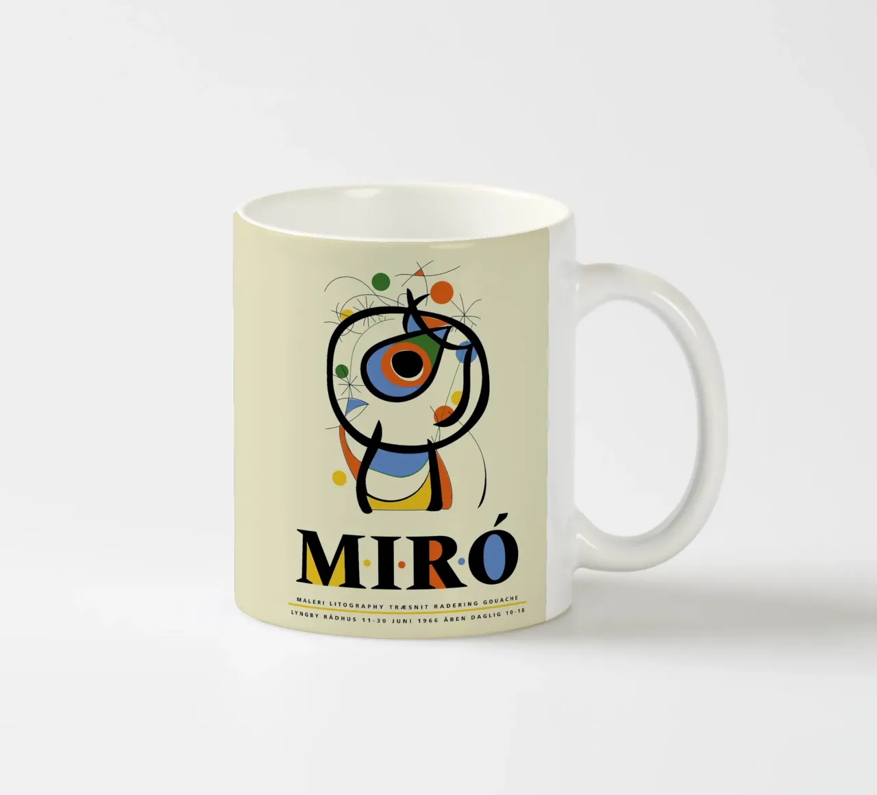 Joan Miro Maleri Litografi Poster tazza in ceramica da phillipp veisenberg