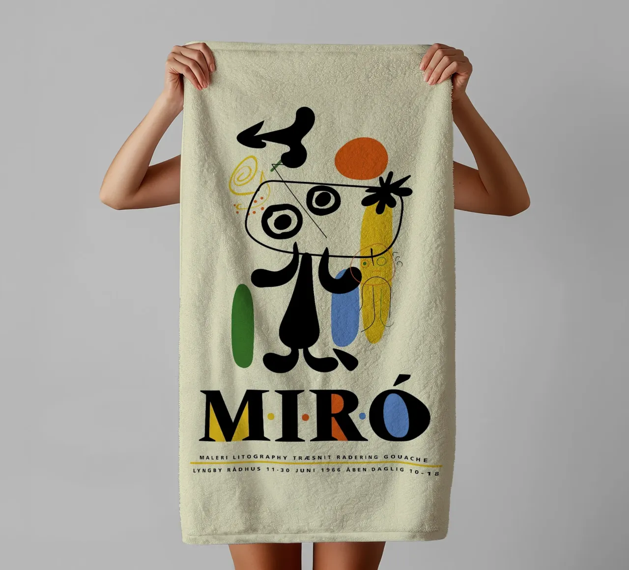 Joan Miro Painteri Lithography towel by phillipp veisenberg