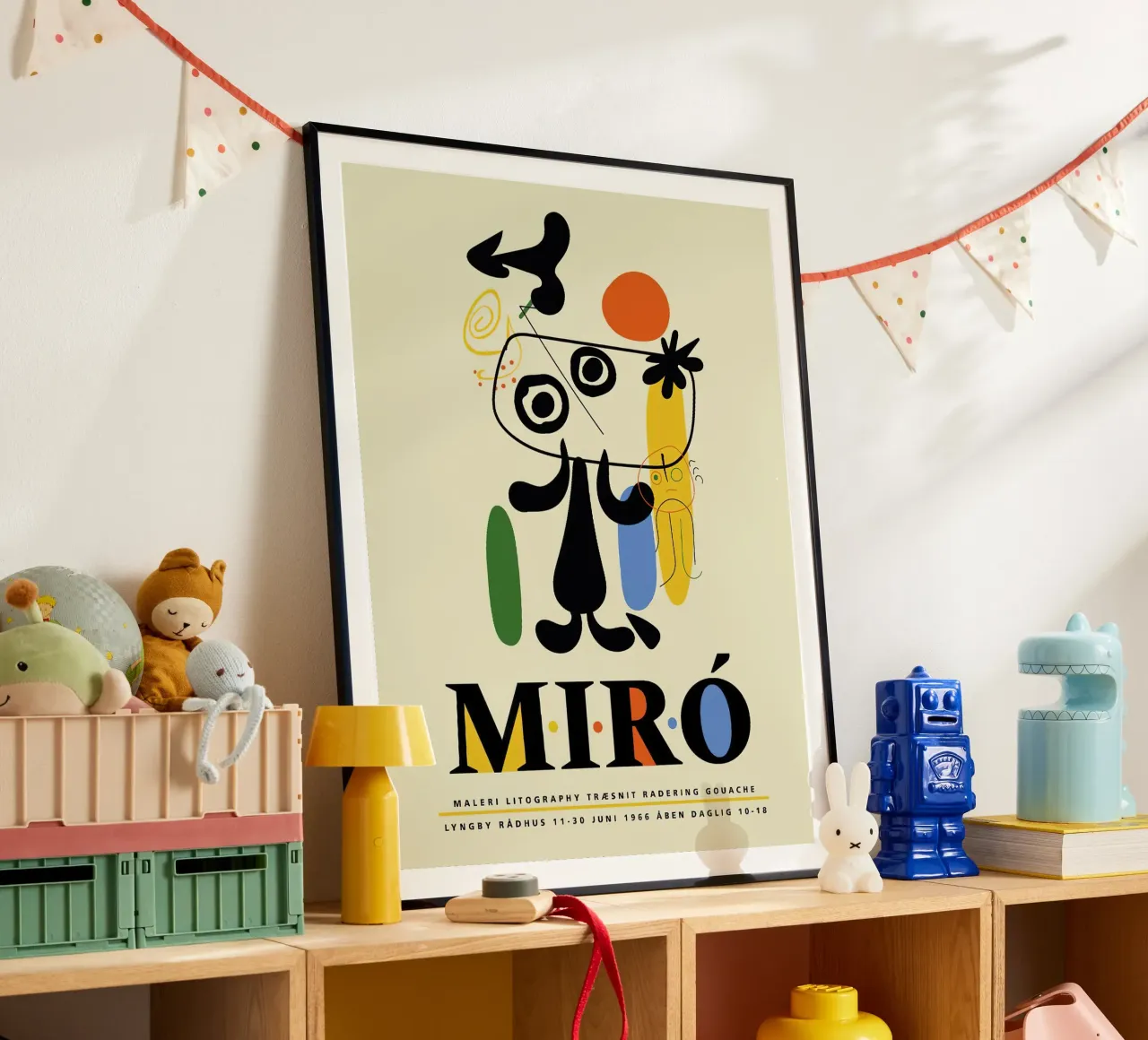 Litografia Joan Miro Painteri poster con telaio in plastica da phillipp veisenberg
