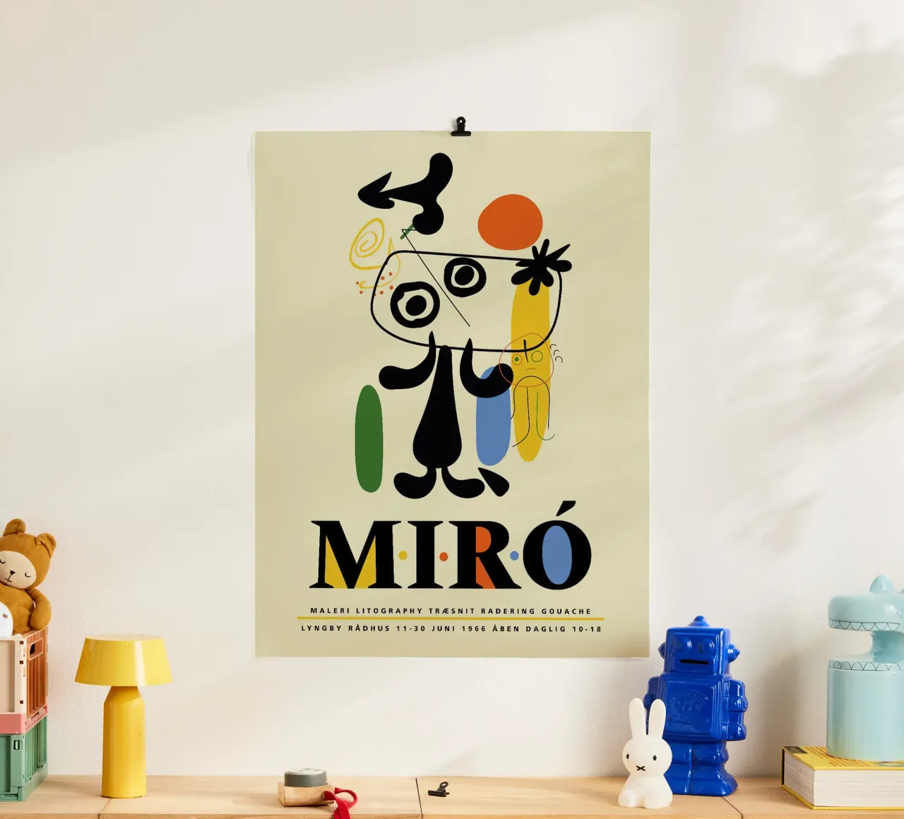 Litografia Joan Miro Painteri poster con telaio in plastica da phillipp veisenberg