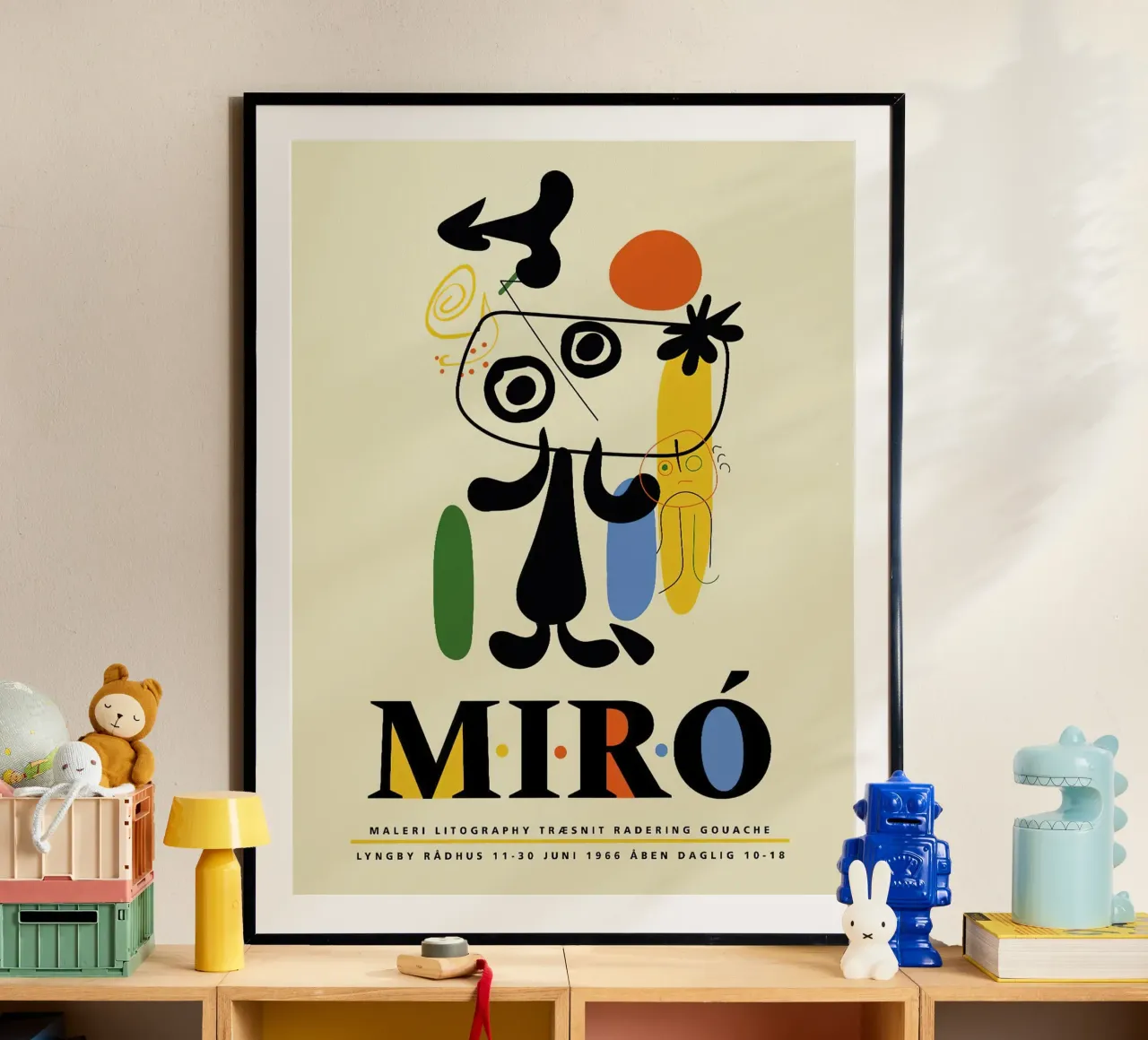 Litografia Joan Miro Painteri poster con telaio in plastica da phillipp veisenberg