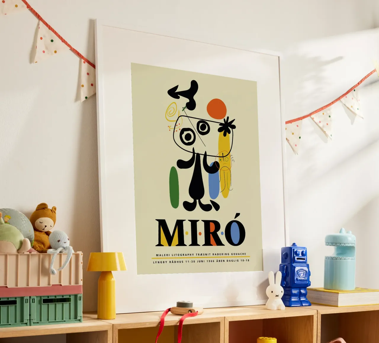 Litografia Joan Miro Painteri poster con telaio in plastica da phillipp veisenberg