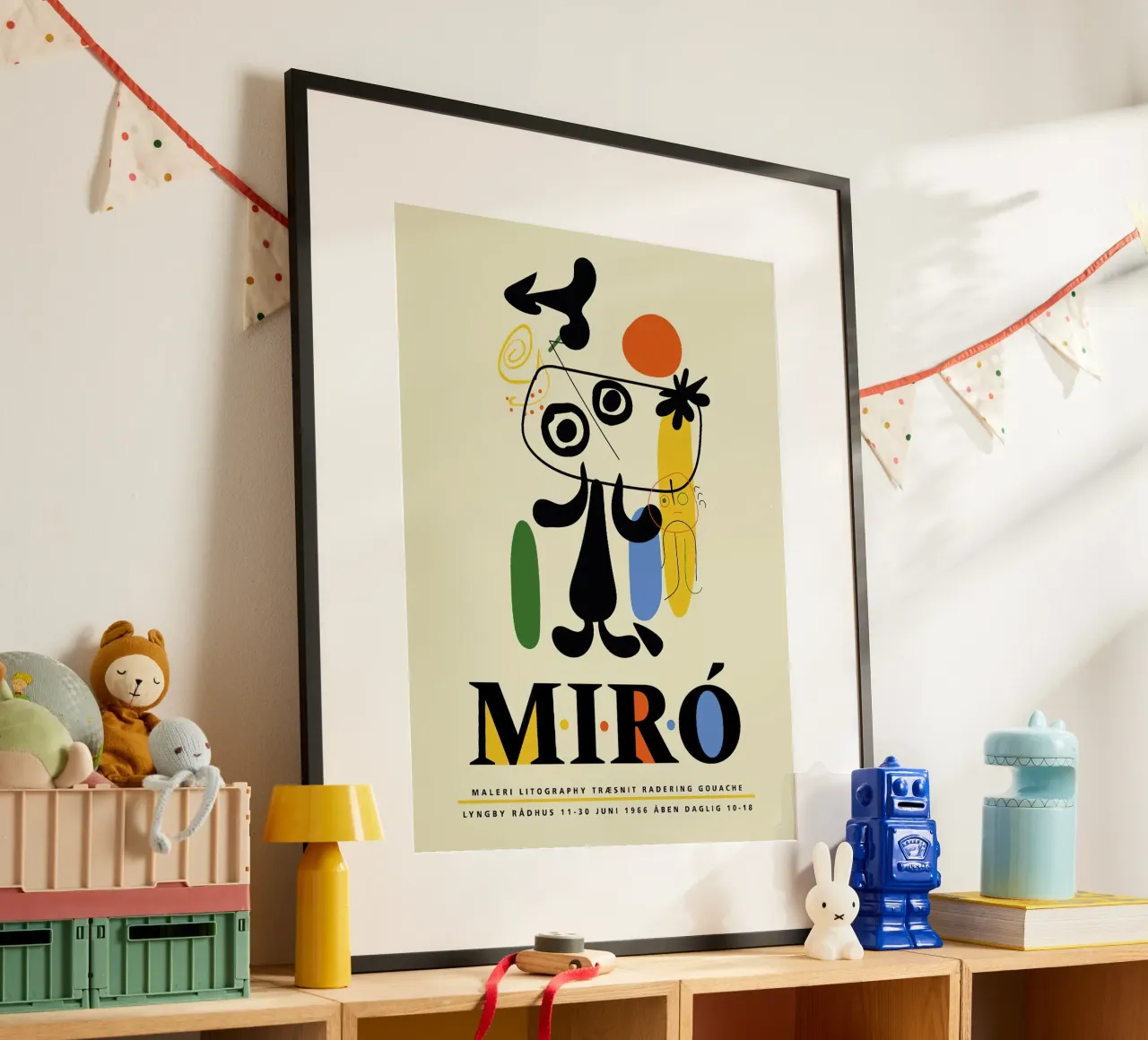 Litografia Joan Miro Painteri poster con telaio in plastica da phillipp veisenberg