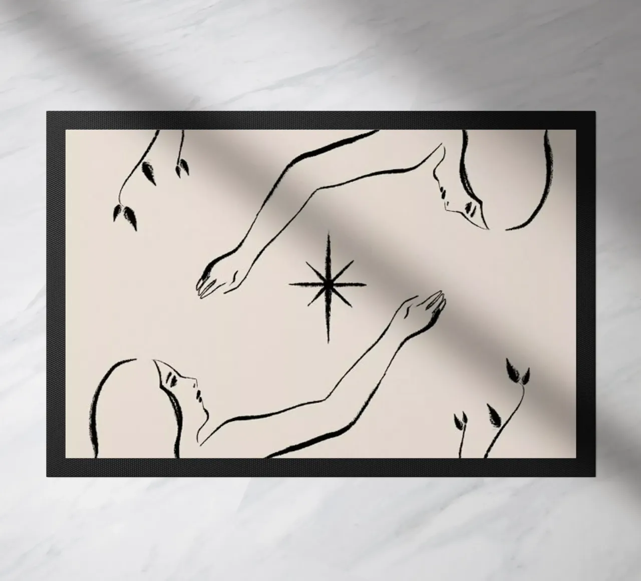 Gemini doormat by Kit Agar