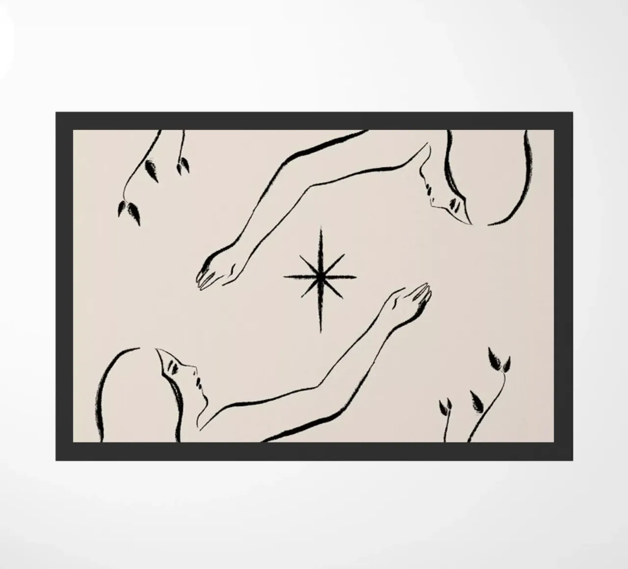 Gemini doormat by Kit Agar