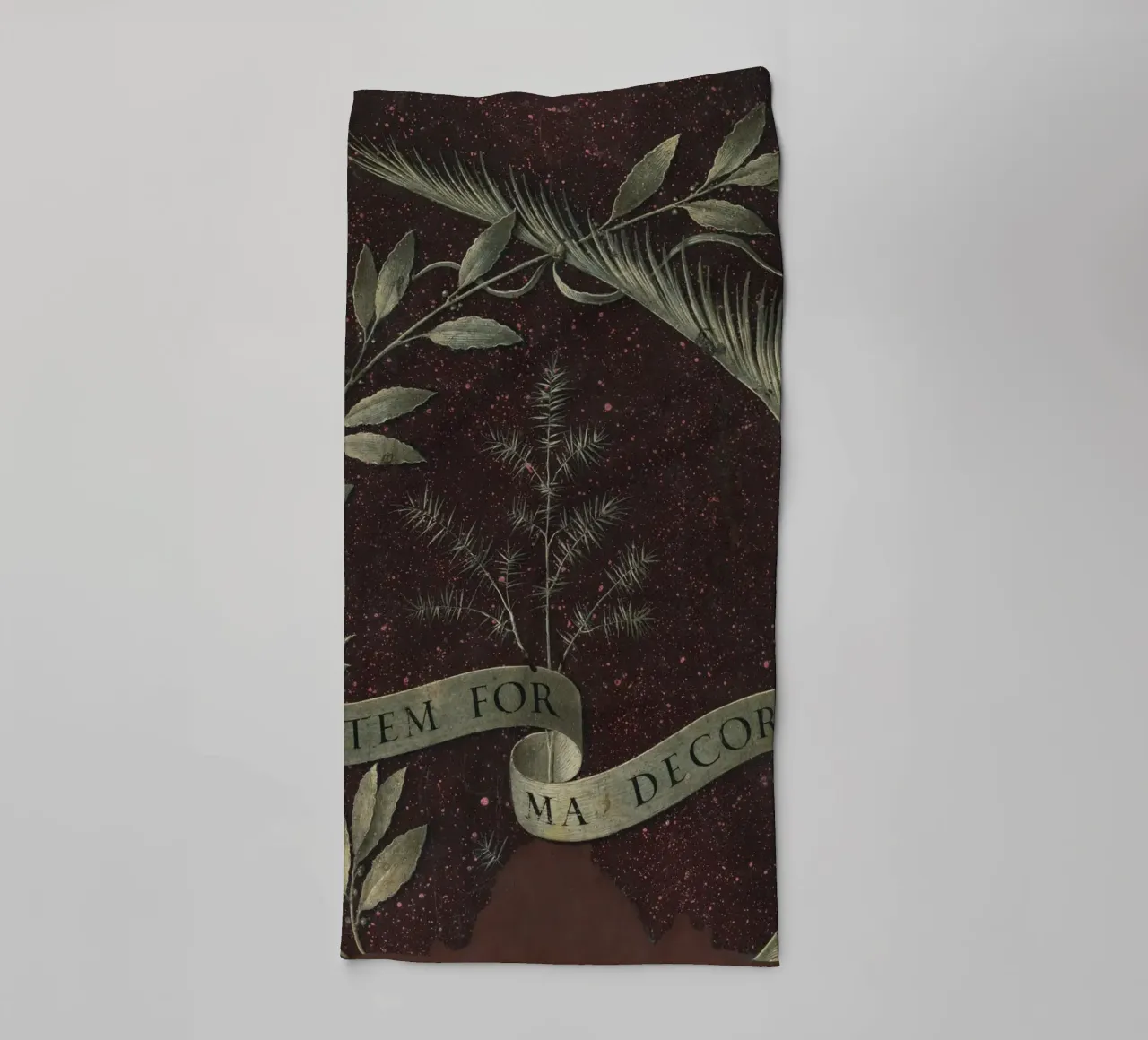 Leonardo da Vinci - Wreath of Laurel, Palm, and Juniper towel by Venus Art