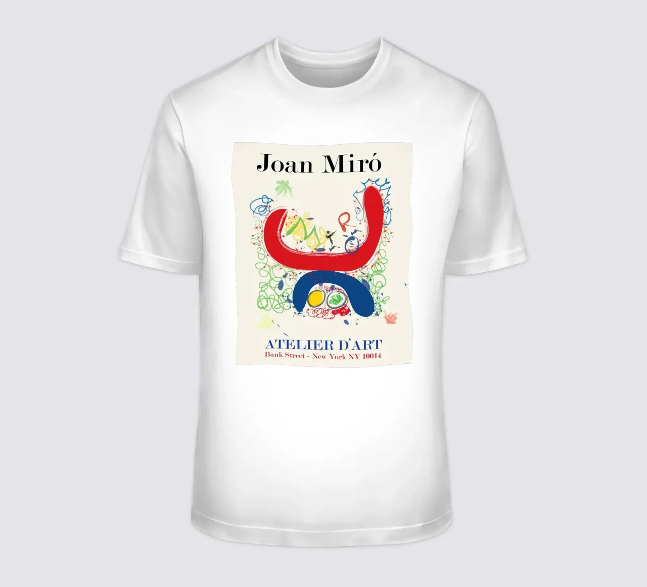 JOAN MIRO ATELIER DART POSTER t-shirt da phillipp veisenberg