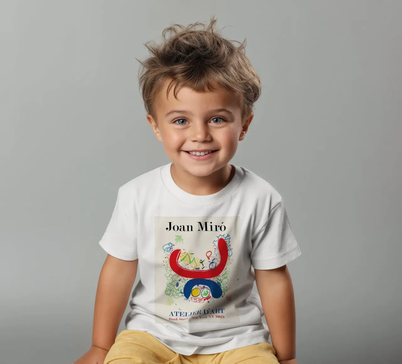 JOAN MIRO ATELIER DART POSTER Kinder T-Shirt von phillipp veisenberg