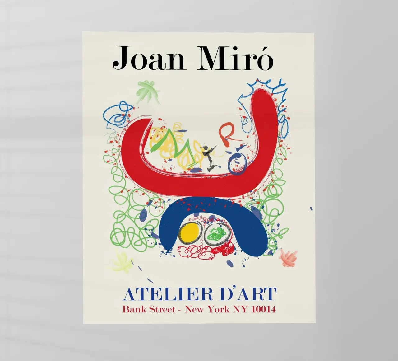 JOAN MIRO ATELIER DART POSTER pellicola backlit da phillipp veisenberg