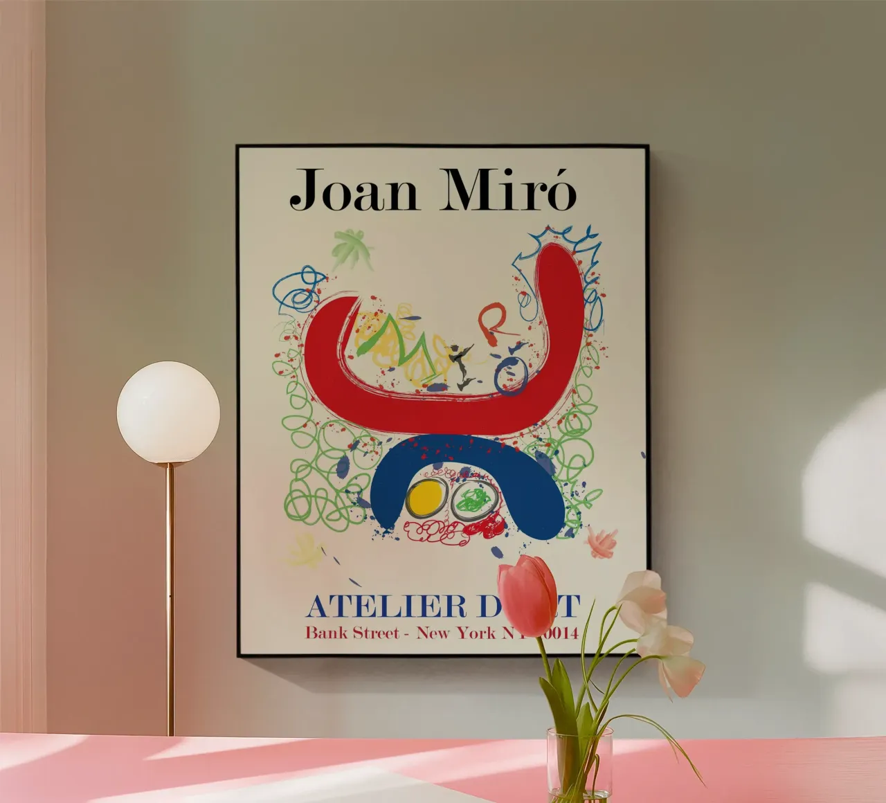 JOAN MIRO ATELIER DART POSTER plexiglass da phillipp veisenberg