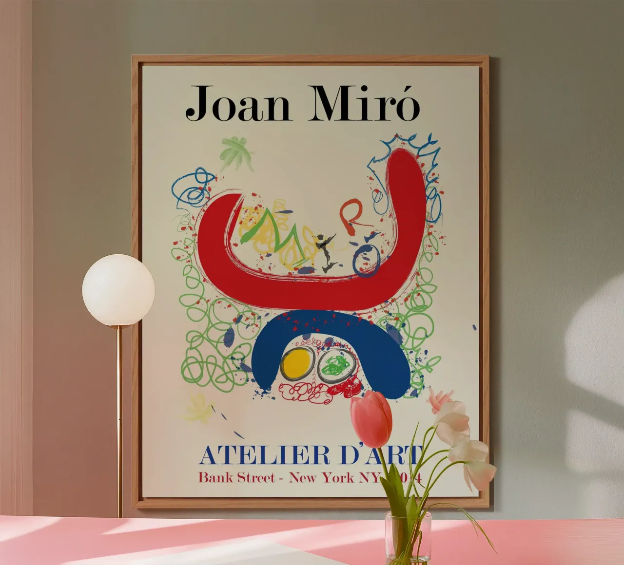 JOAN MIRO ATELIER DART POSTER alluminio dibond da phillipp veisenberg