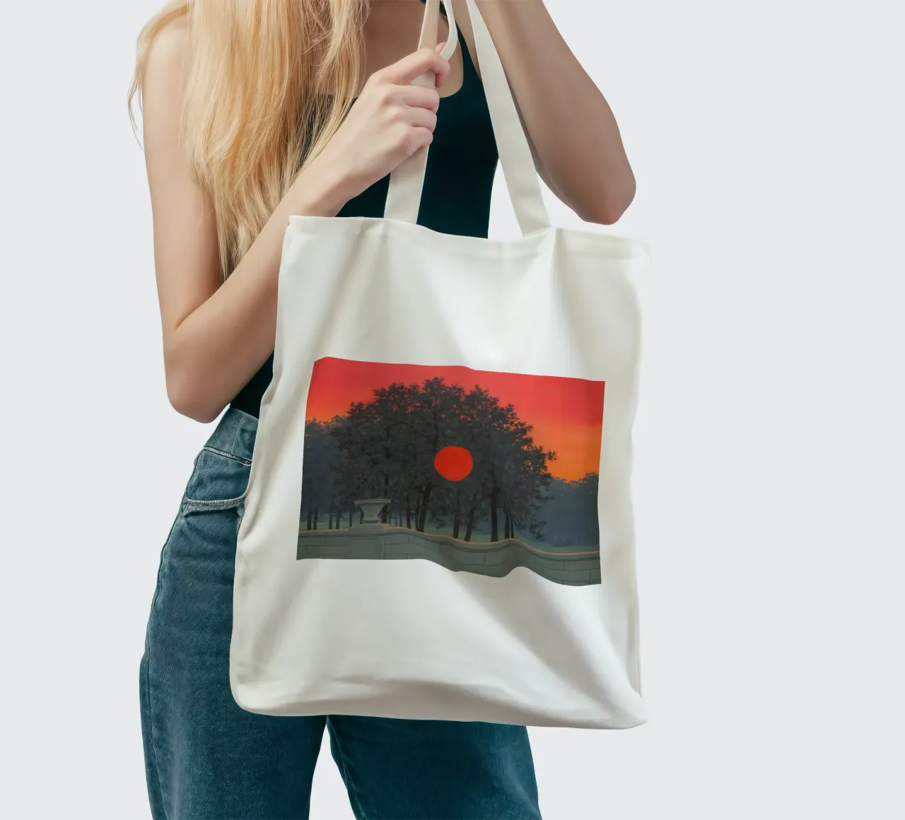 René Magritte Il banchetto borsa in juta da Classic Art Prints