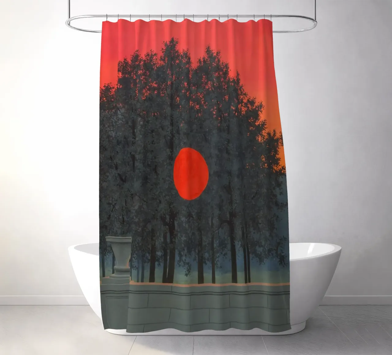 René Magritte Il banchetto tenda da doccia da Classic Art Prints