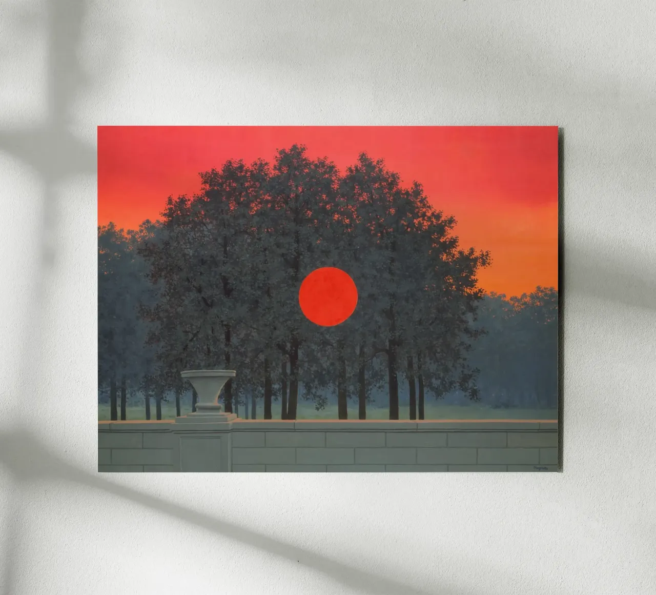 René Magritte Il banchetto alluminio dibond da Classic Art Prints