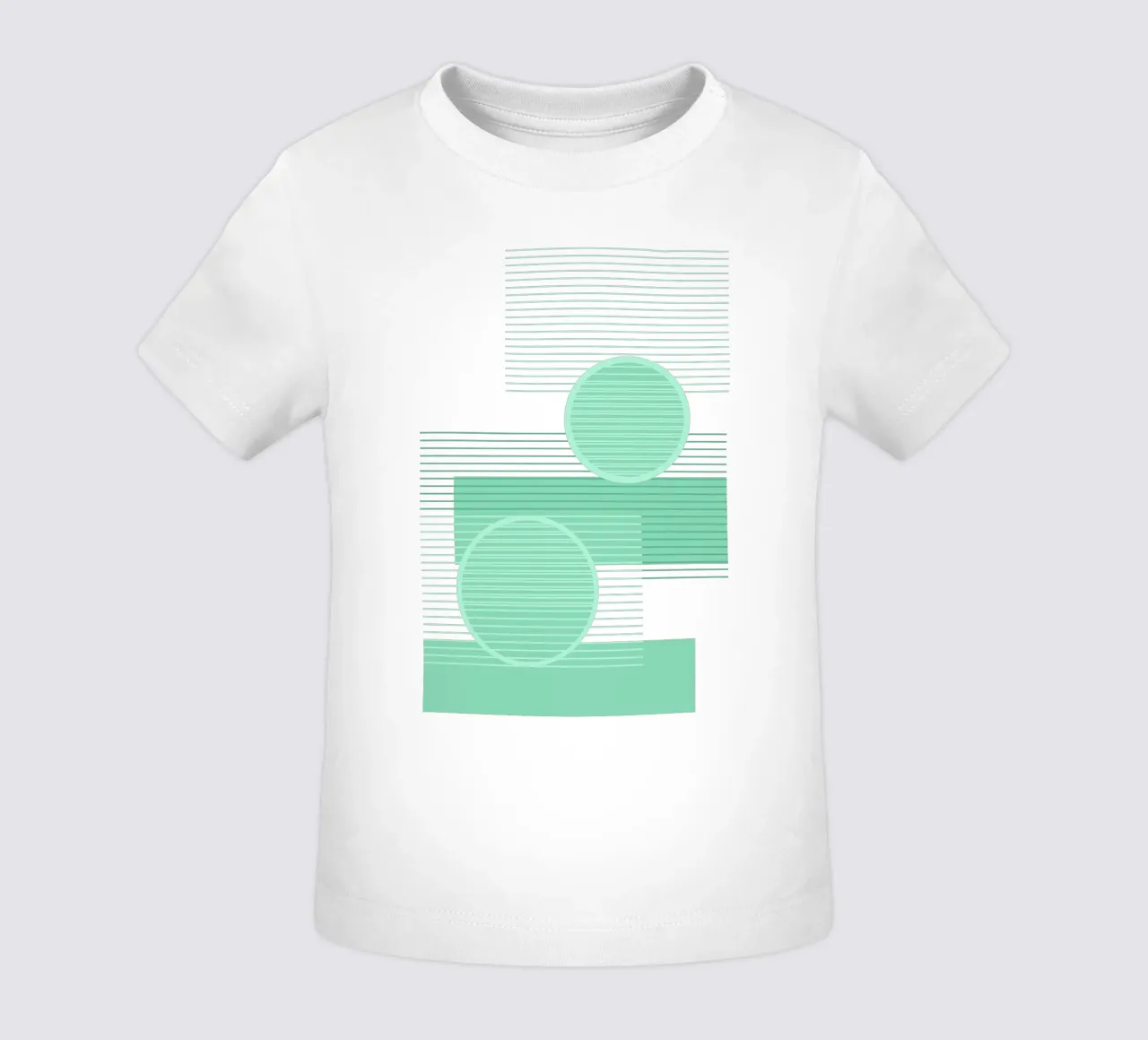 Geometrico Minimal Neo Mint maglietta neonato da SilverPegasus