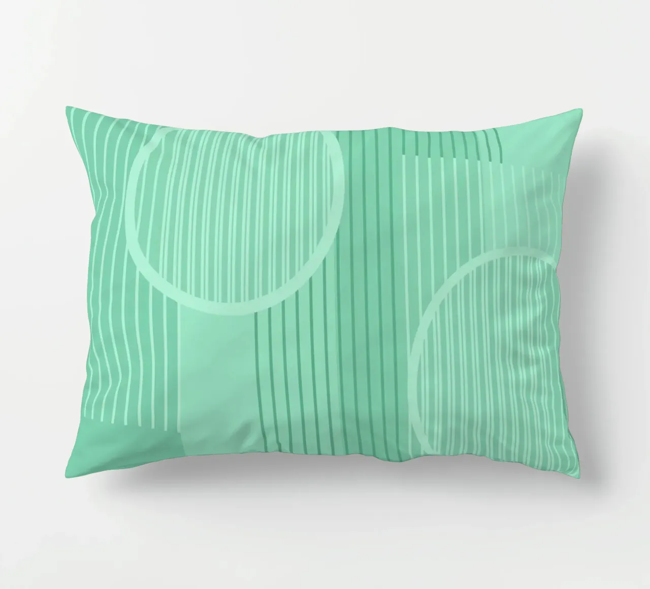 Geometrico Minimal Neo Mint cuscino da SilverPegasus