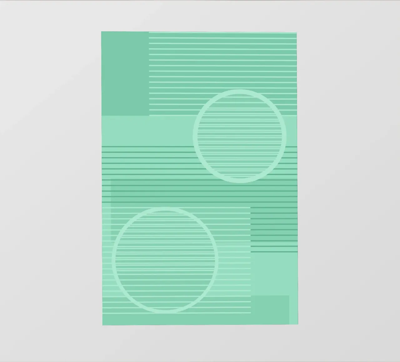 Geometrico Minimal Neo Mint telo in pvc da SilverPegasus