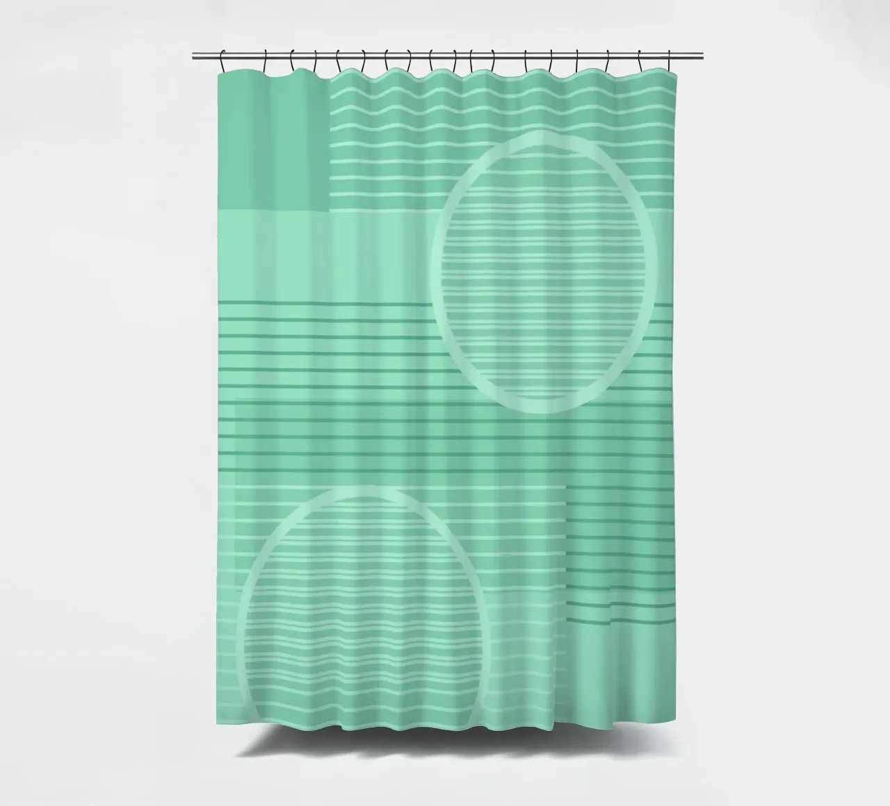 Geometrico Minimal Neo Mint tenda da doccia da SilverPegasus
