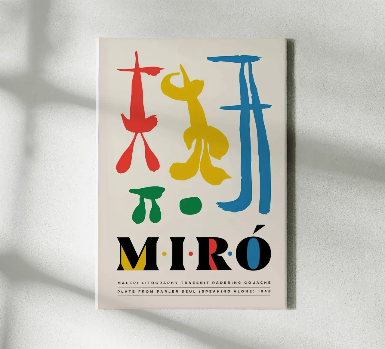 Miro 1948 tela con Cornice a cassetta da phillipp veisenberg