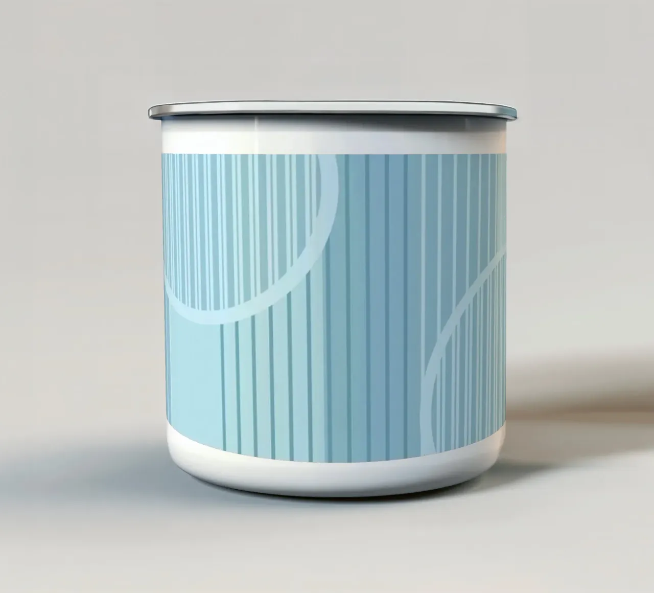 Geometrico minimalista blu purista tazza in smalto da SilverPegasus