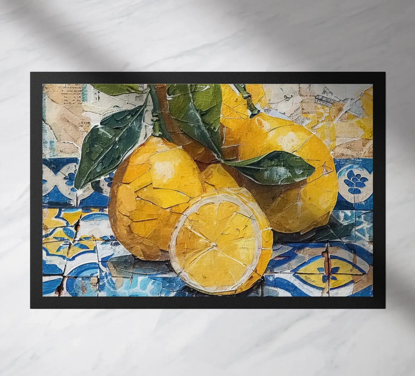 Lemons doormat by LisaArtes