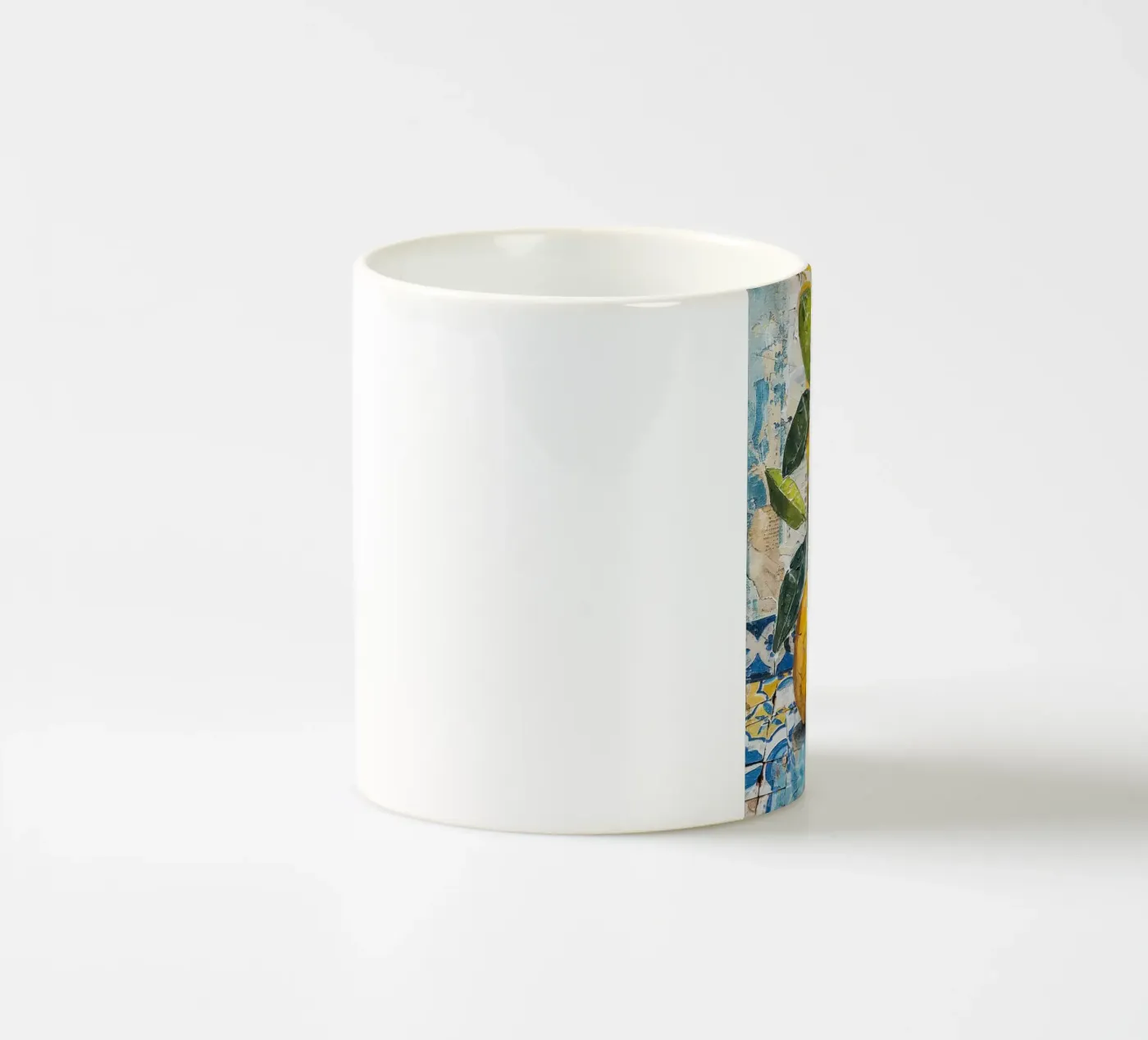 Lemons ceramic mug by LisaArtes