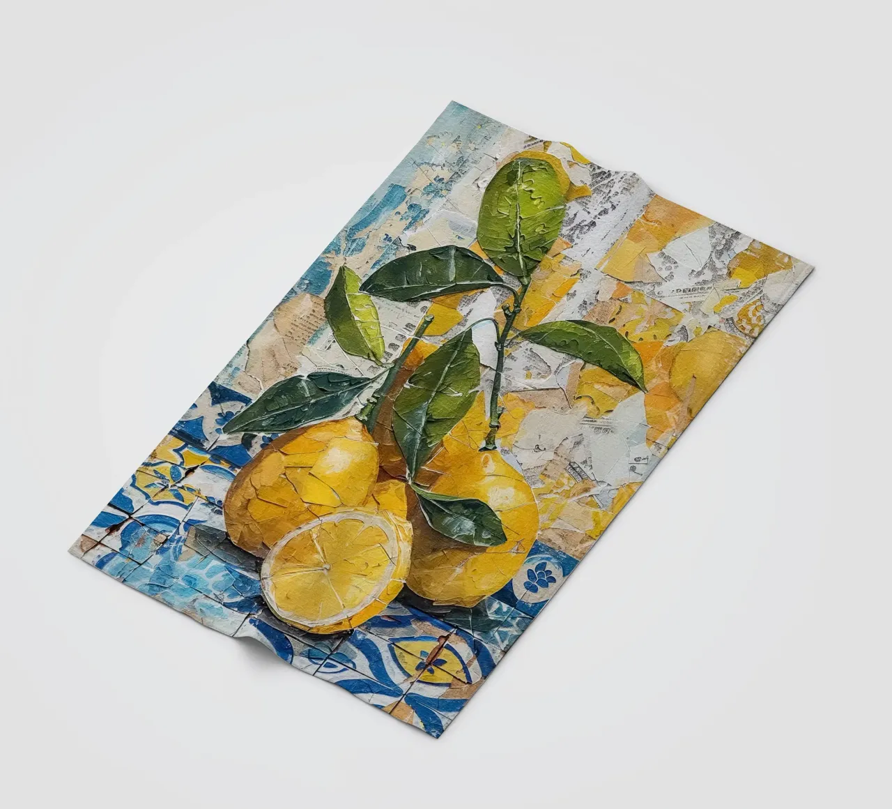 Lemons fleece blanket by LisaArtes