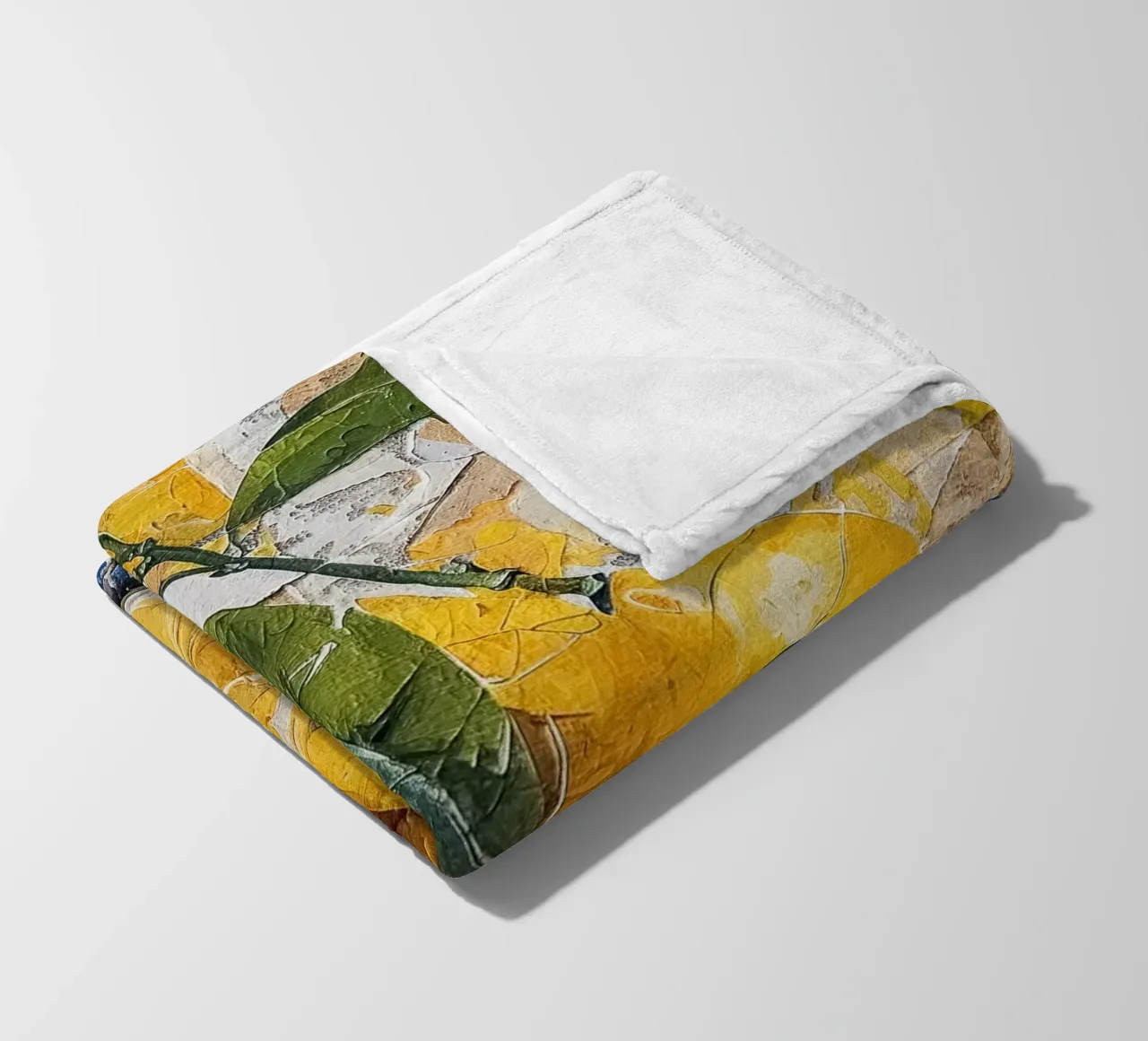 Lemons fleece blanket by LisaArtes