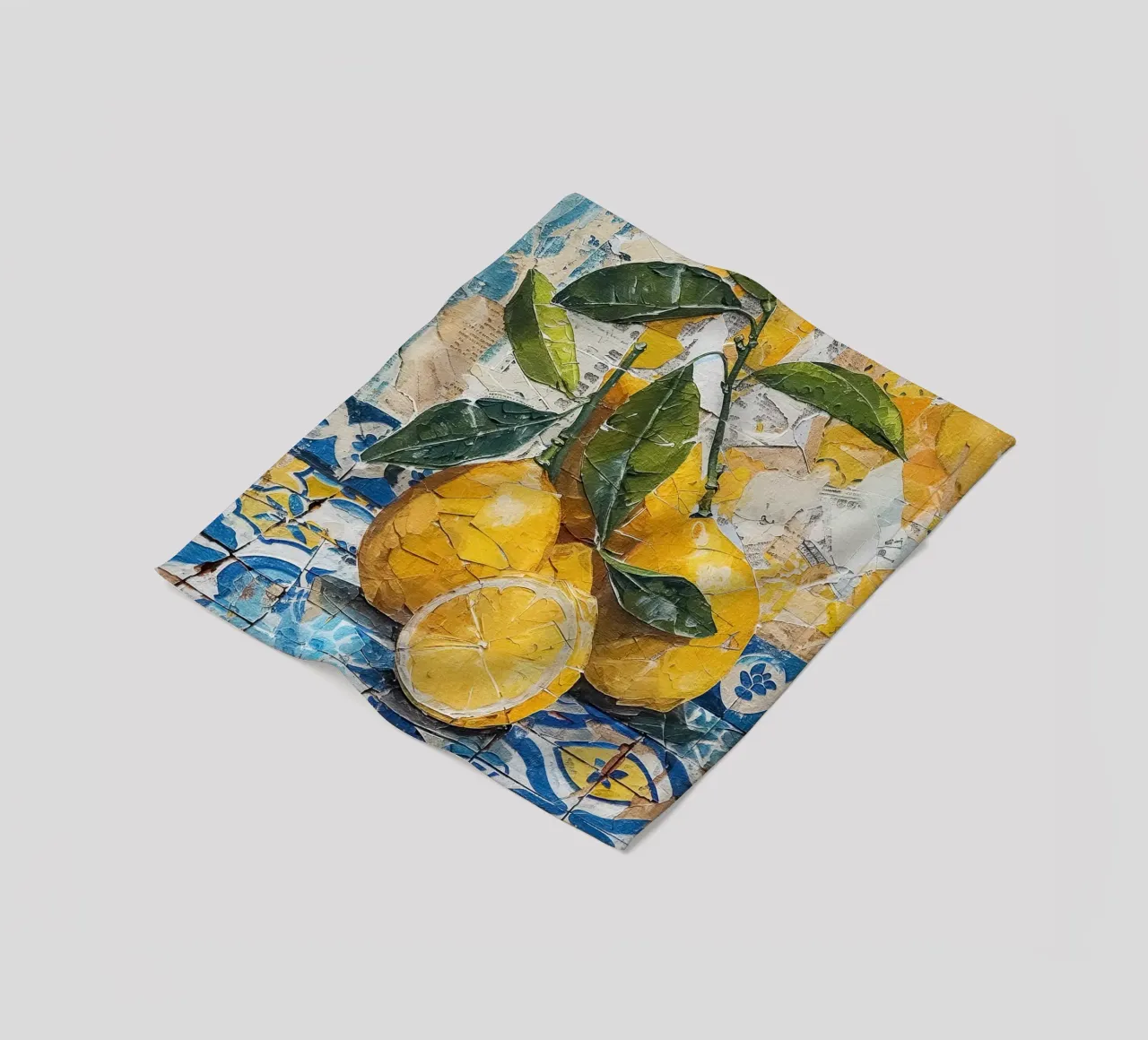 Lemons fleece blanket by LisaArtes