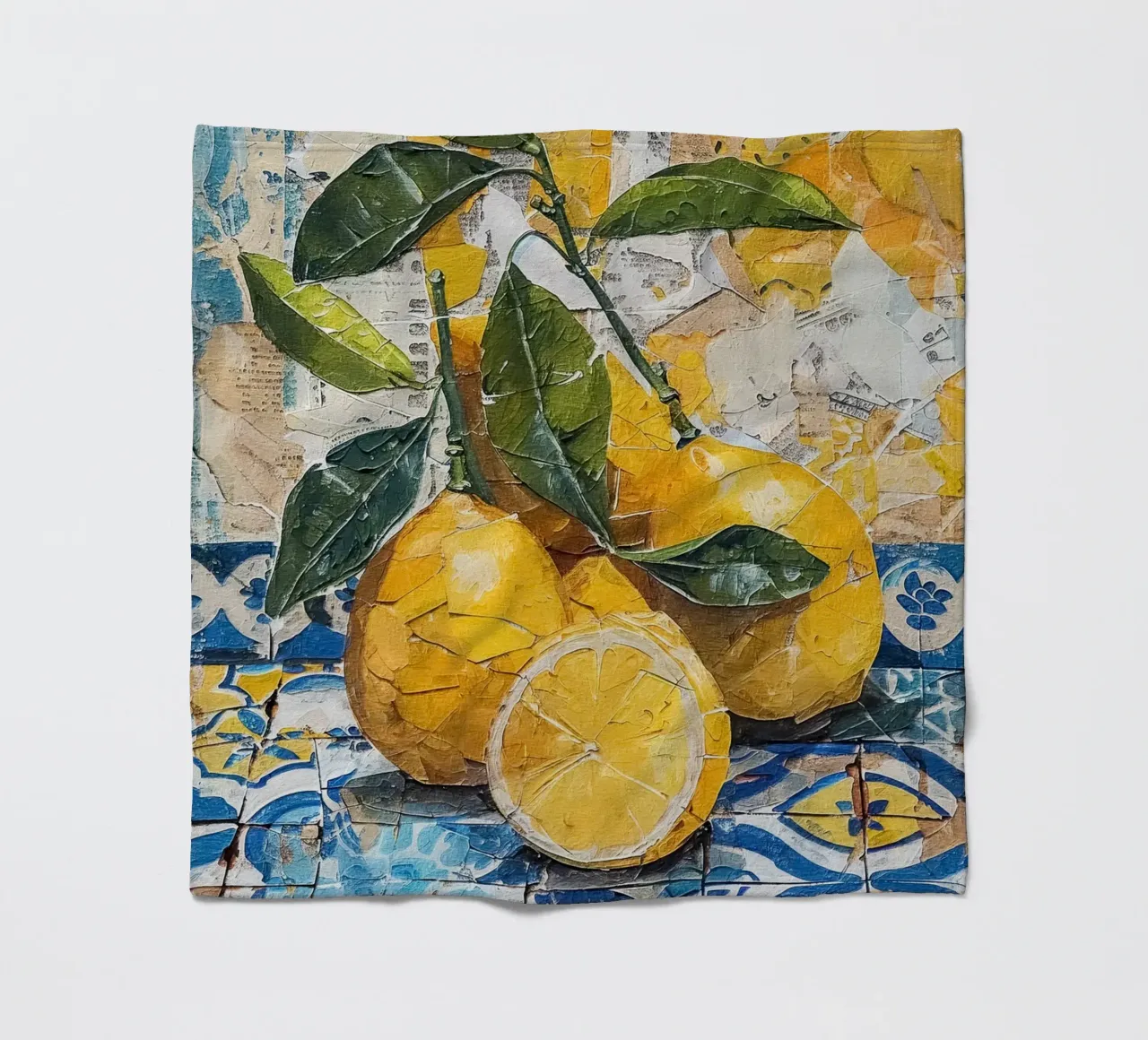 Lemons fleece blanket by LisaArtes