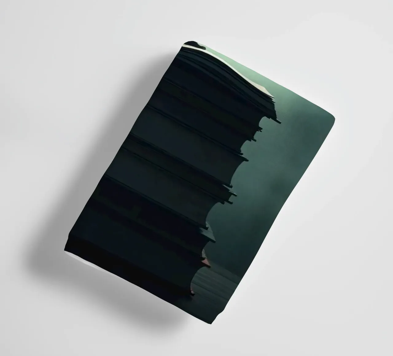 man reaches for stars while standing on a stack of books towel by DesignDoodle