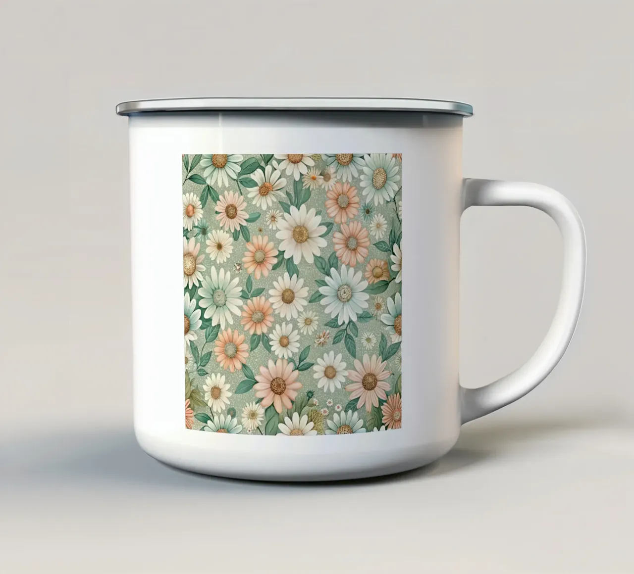 Daisy Reverie tazza in smalto da Botanical Pattern House