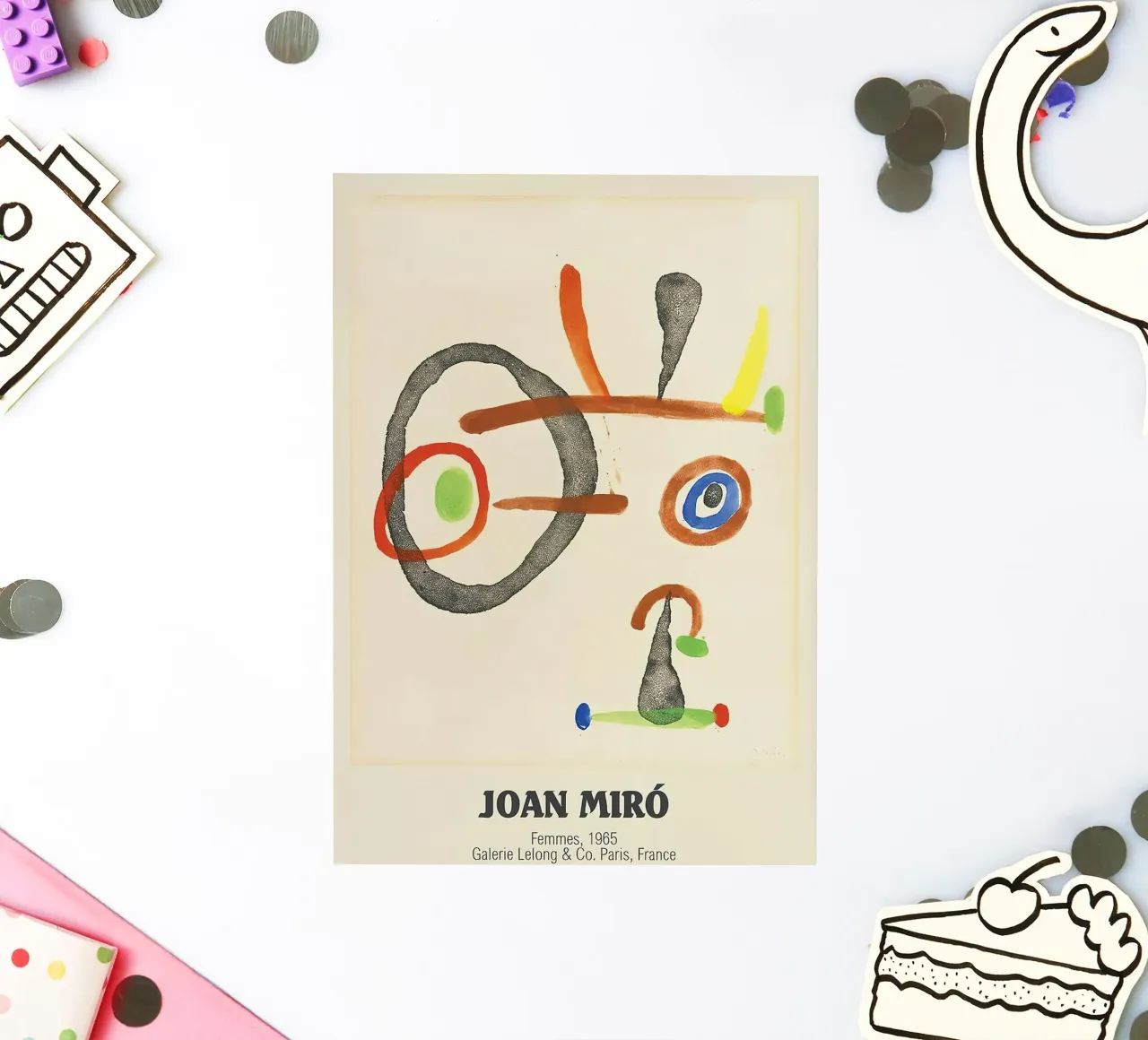Joan Miro Frauen 1965 Sticker von phillipp veisenberg