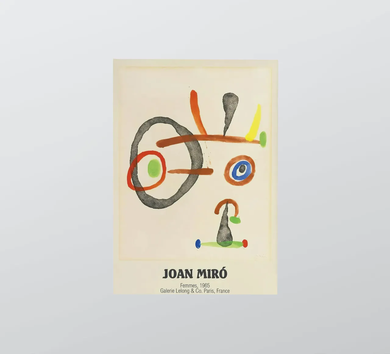 Joan Miro Frauen 1965 Sticker von phillipp veisenberg