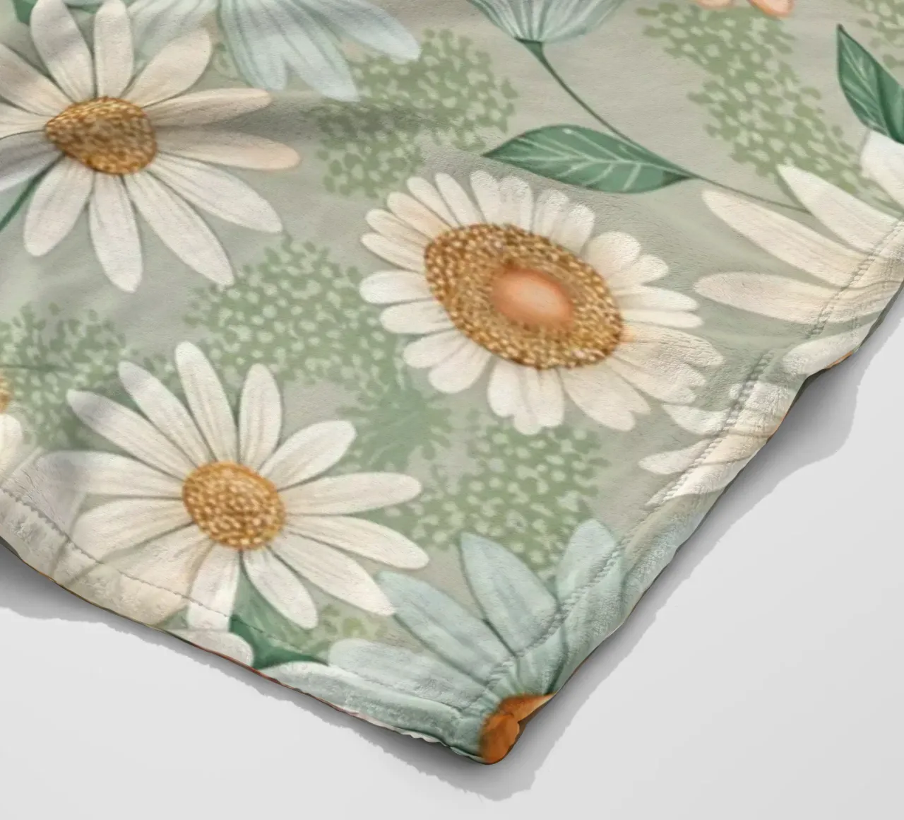 Daisy Reverie coperta in pile da Botanical Pattern House