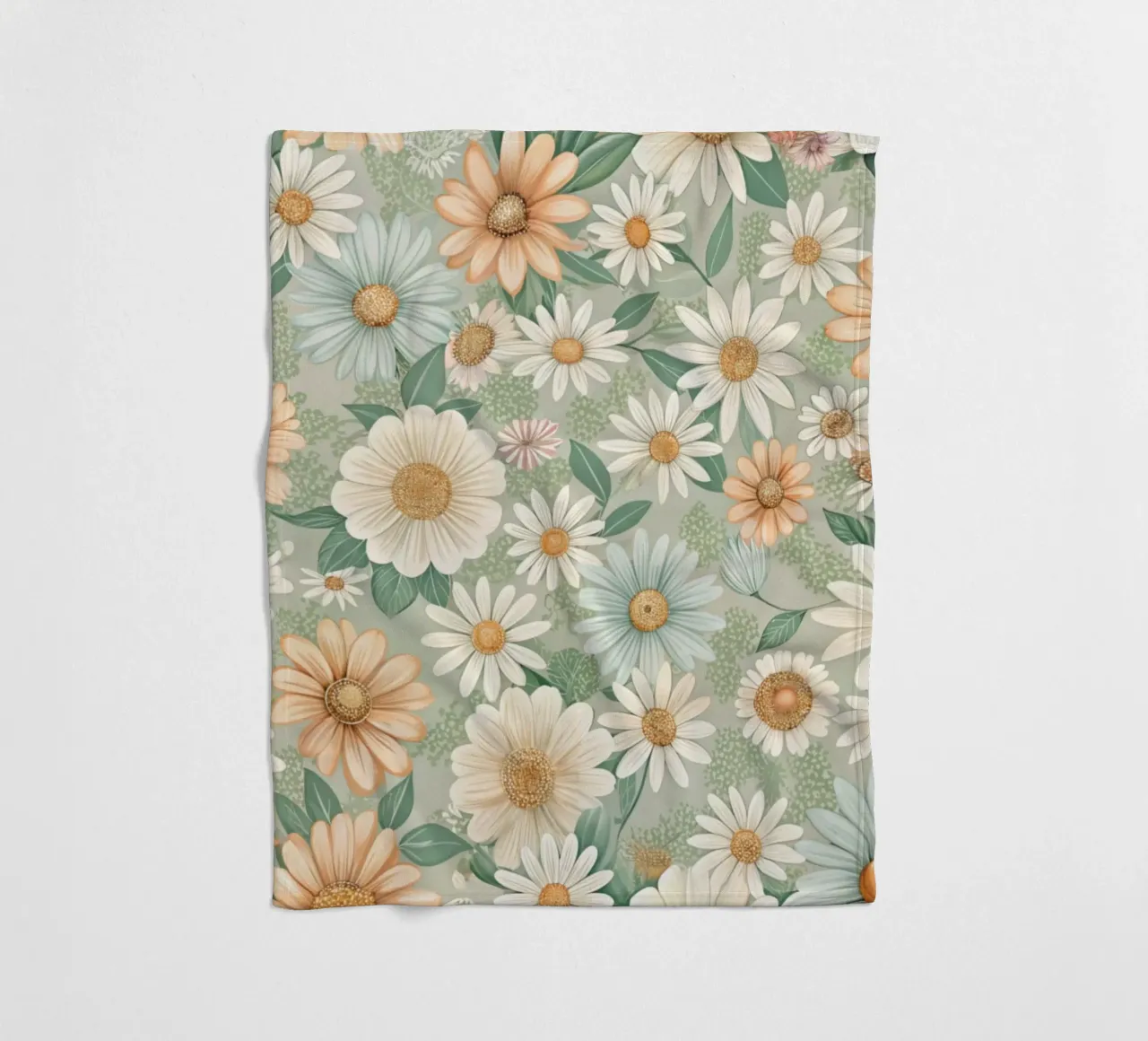 Daisy Reverie coperta in pile da Botanical Pattern House