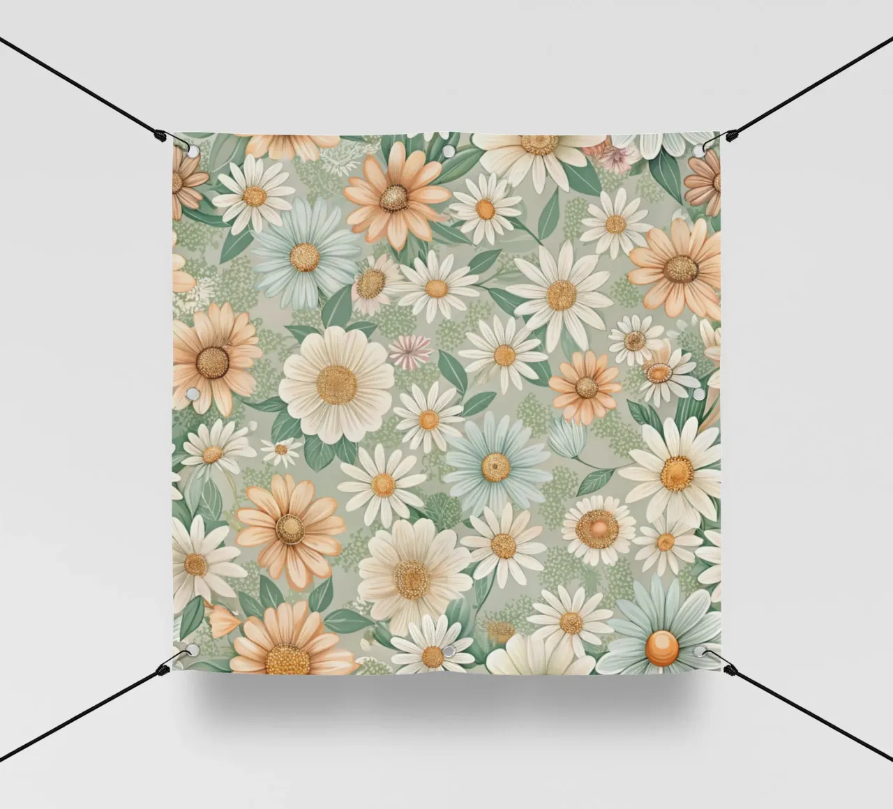 Daisy Reverie telo in pvc da Botanical Pattern House