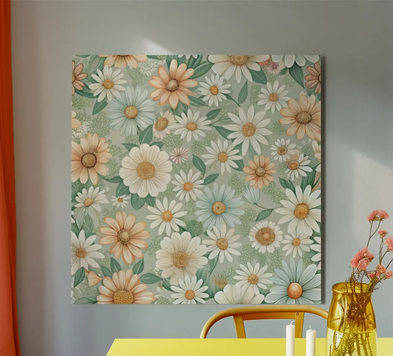 Daisy Reverie alluminio dibond da Botanical Pattern House