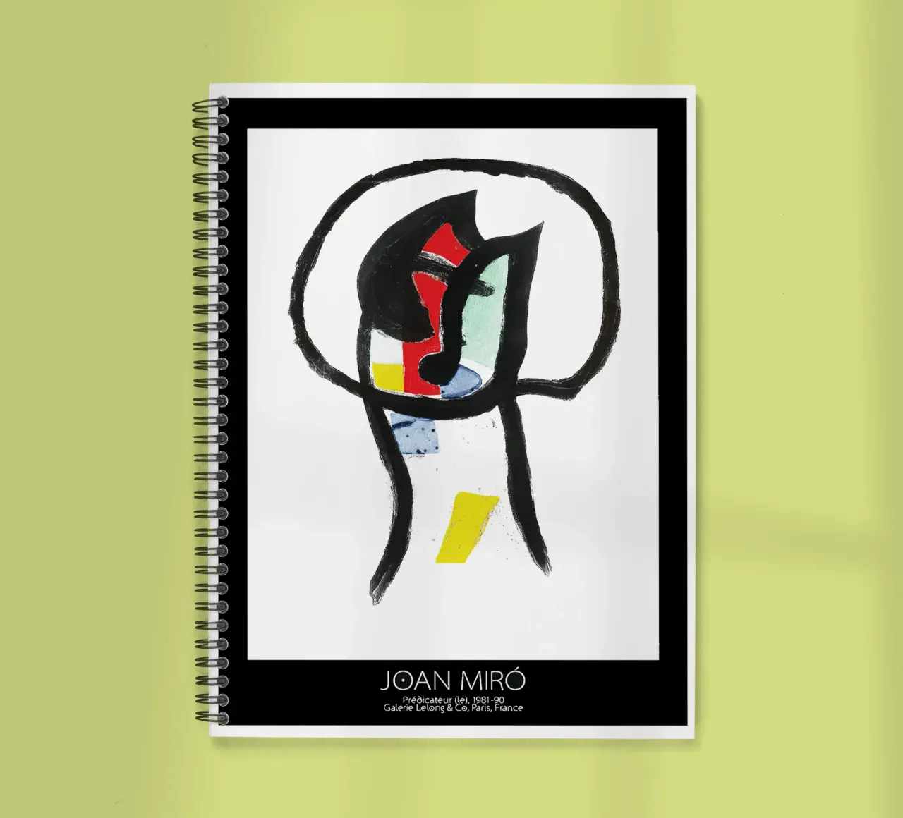 Joan Miro The Predator-1981 spiral notebook by phillipp veisenberg