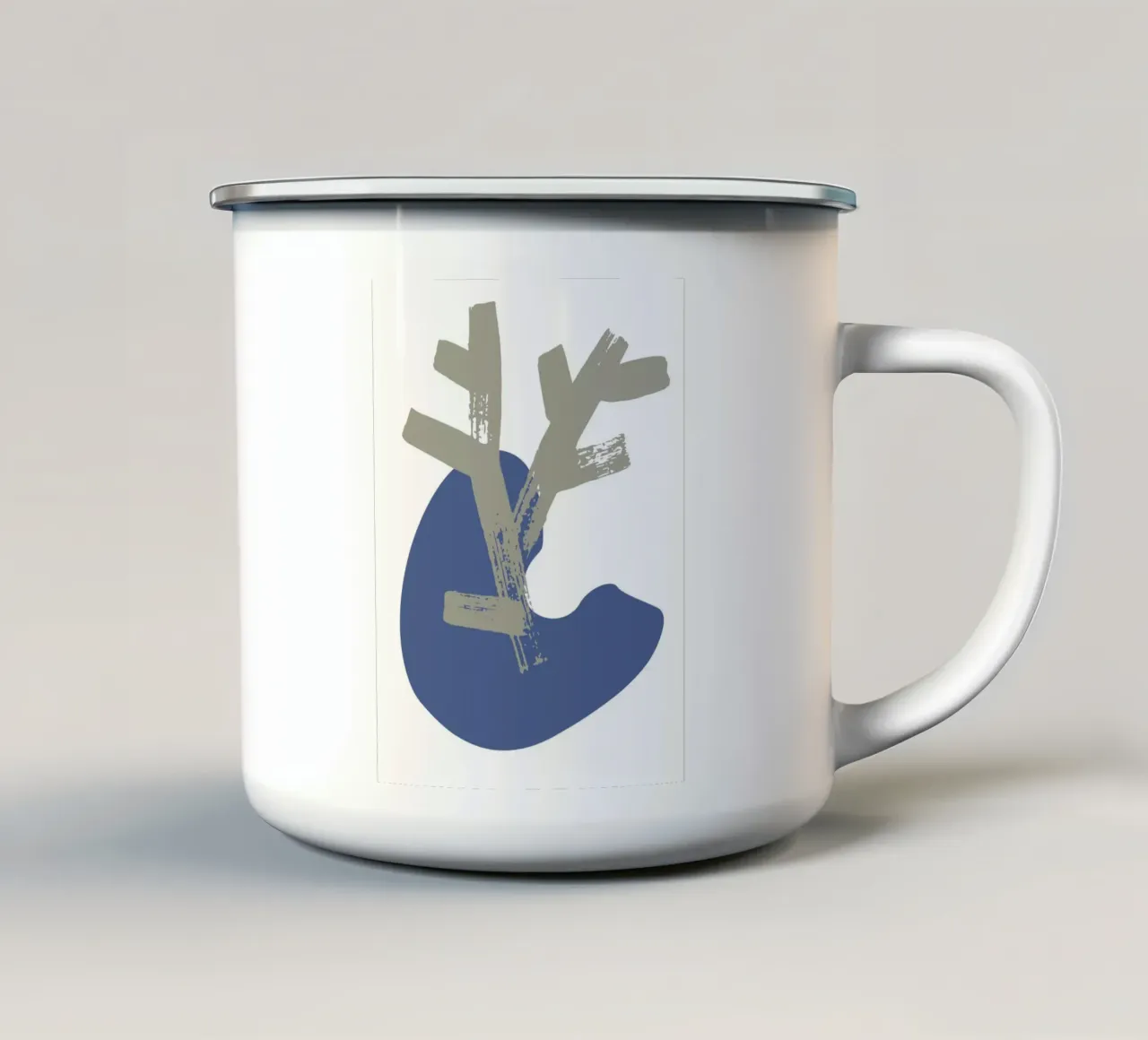 Organic shape tazza in smalto da LisaArtes