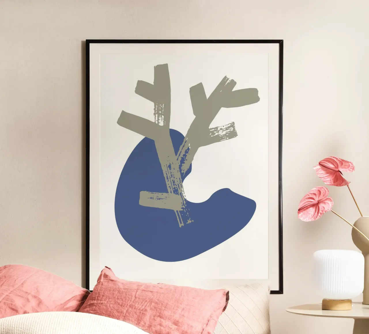 Organic shape poster con telaio in alluminio da LisaArtes