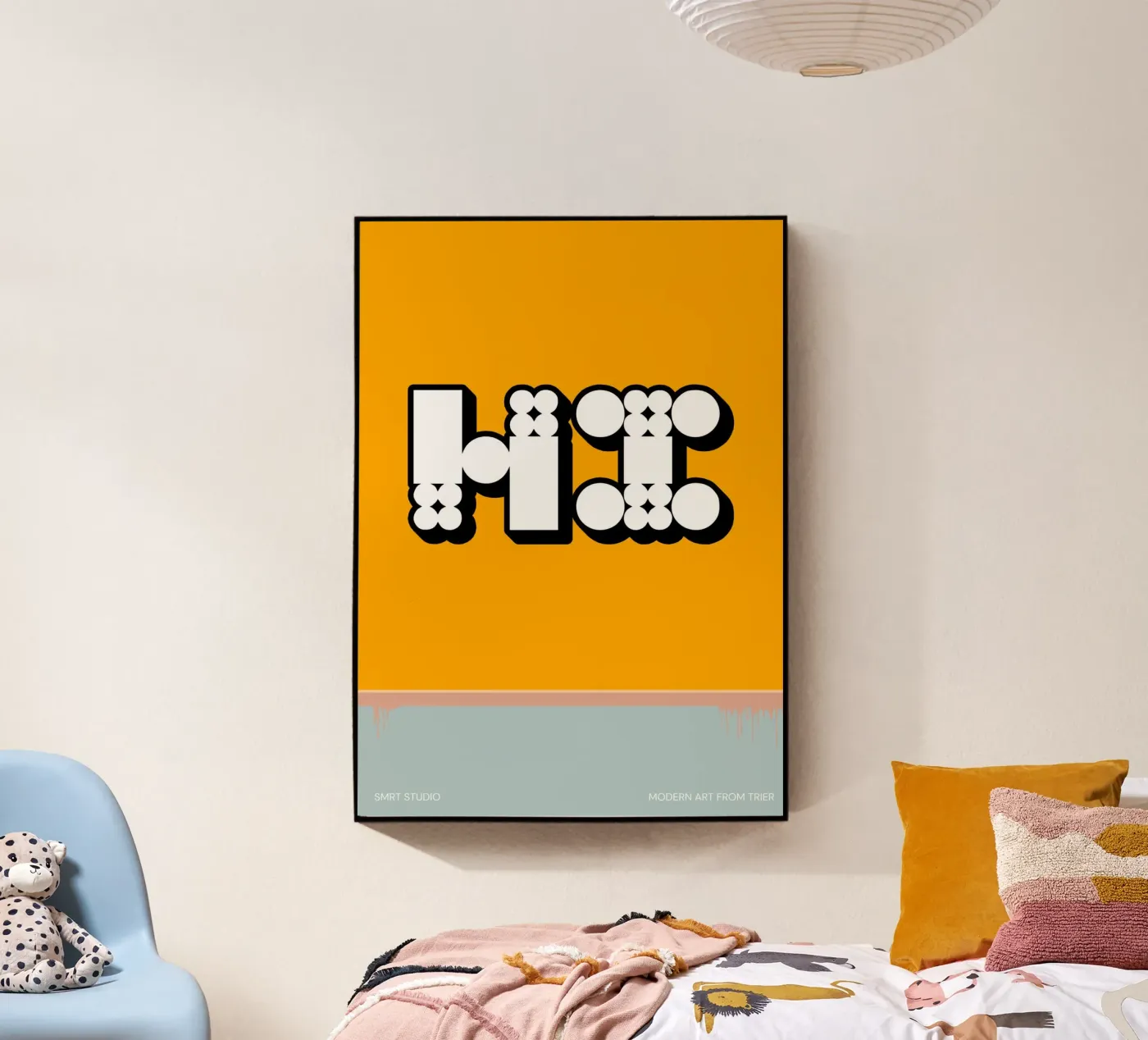"HI" plexiglass da SMRT STUDIO